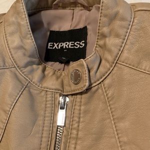 NWOT Express Motorcycle Light Brown Jacket